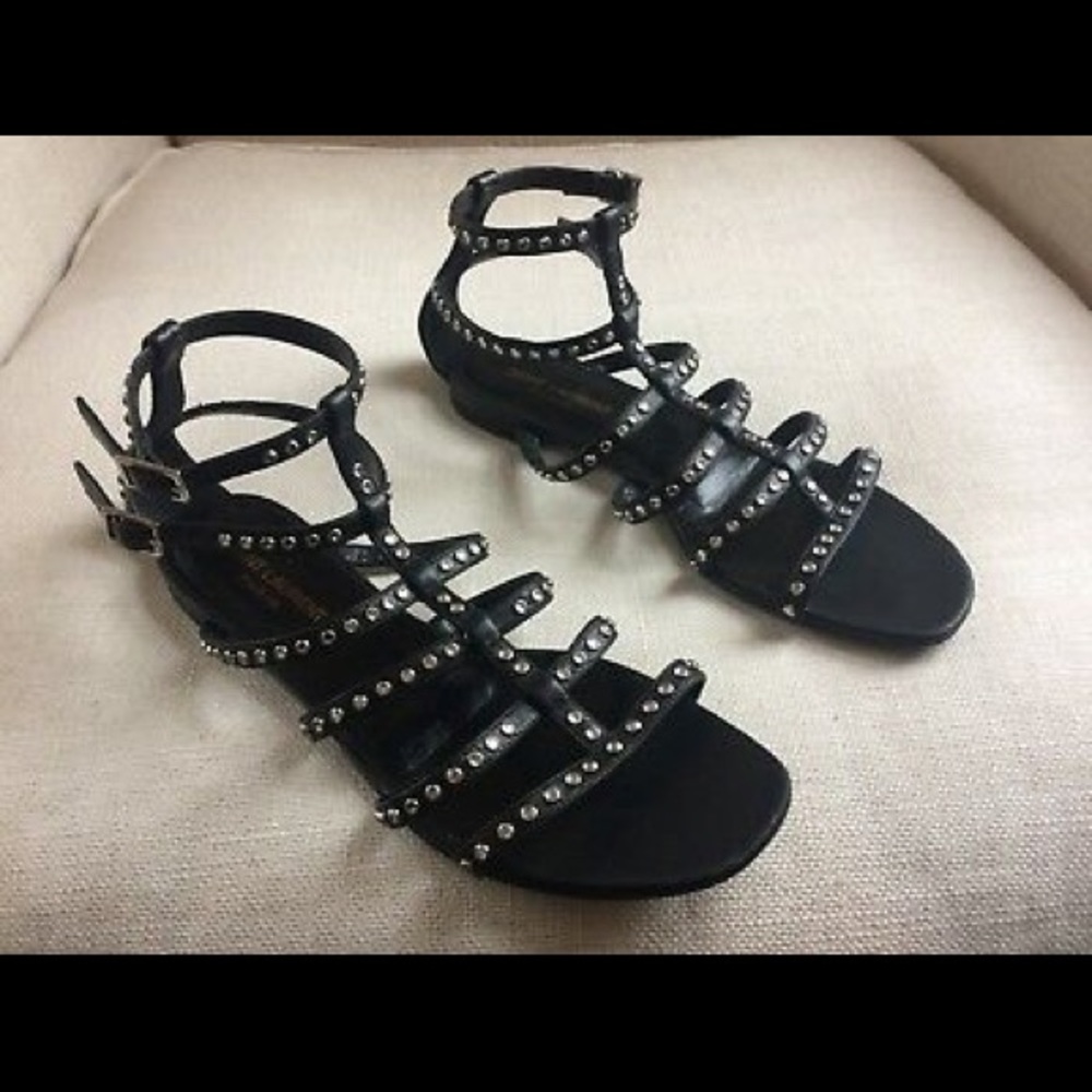 Saint Laurent Gladiator Sandals Crystal Caged 9 39 - Picture 2 of 8
